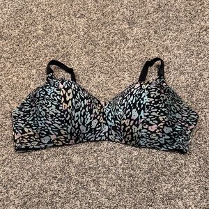 Torrid Curve Women's Multicolor Leopard Print Bra 44D